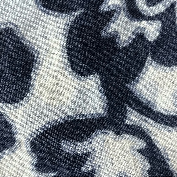 Aerie Linen Blend Hawaiian Floral Side Tie Mini Dress Women’s M Cottagecore - Picture 9 of 10